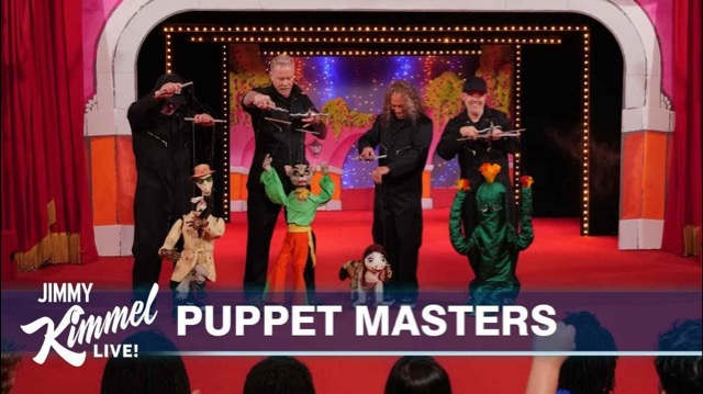 Metallica Master Puppets On Jimmy Kimmel Live 2023 In