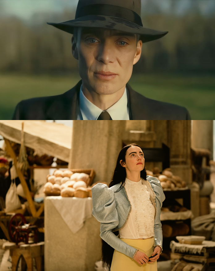 Oscar Nominations For Lead Actors "oppenheimer" And "poor Things." Billie
