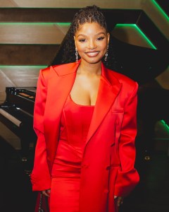 Halle Bailey at Billboard x Three Generations: The New Nominees Dinner held at The Sun Rose at Pendry West Hollywood on January 30, 2024 in West Hollywood, California.