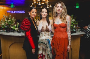Rocsi Diaz, Hannah Karp, Paris Jackson at Billboard x Tres Generaciones: The New Nominees Dinner held at The Sun Rose at Pendry West Hollywood on January 30, 2024 in West Hollywood, California.