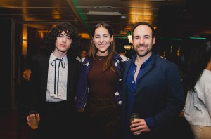 Dana Droppo, Conan Gray and Eddie Wintle at Billboard x Three Generations: The New Nominees Dinner held at The Sun Rose at Pendry West Hollywood on January 30, 2024 in West Hollywood, California.