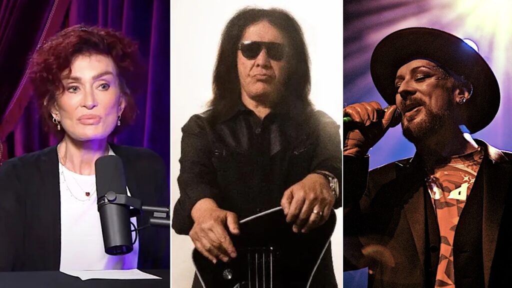 Gene Simmons, Sharon Osbourne And Boy George Sign A Letter