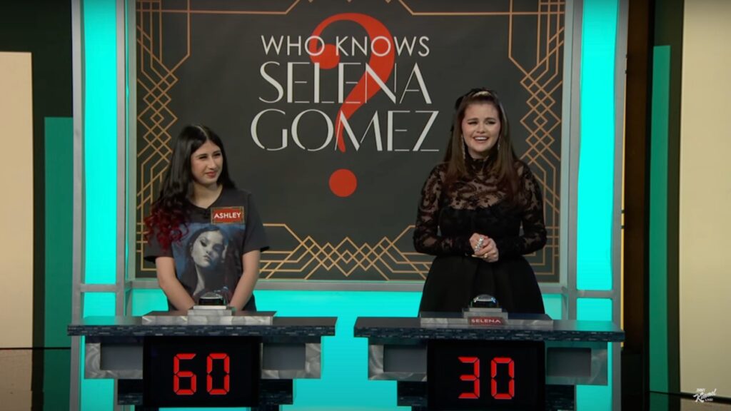 Selena Gomez Competes Against A Super Fan In The Game