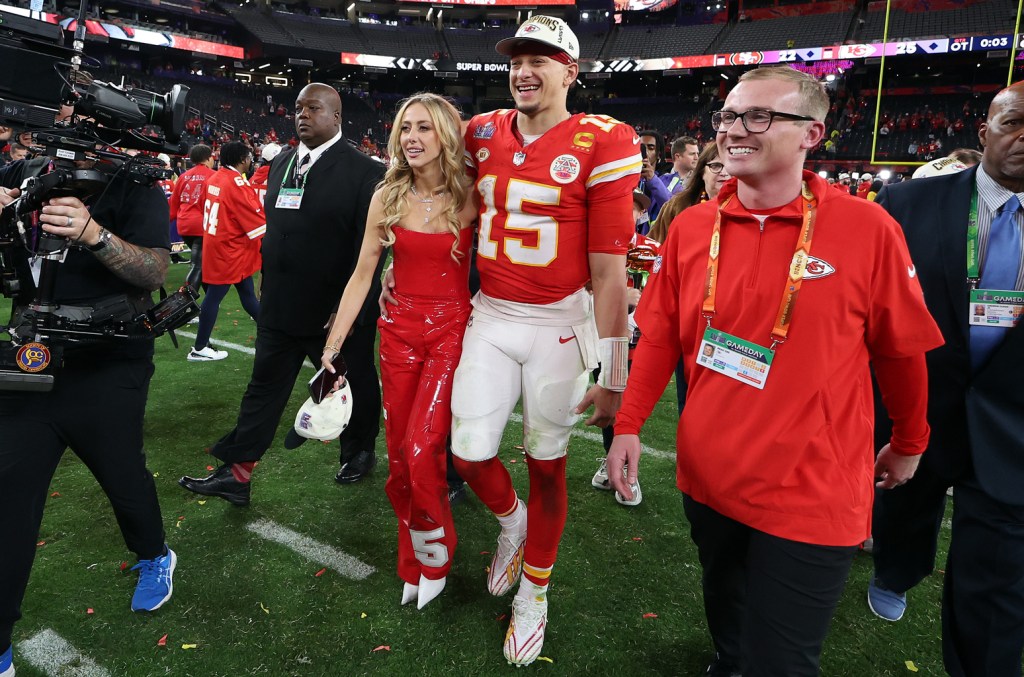 Watch Brittany Mahomes Convince Post Malone To Put On A