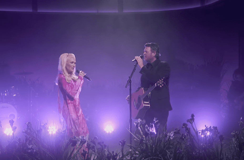 Watch Gwen Stefani, Blake Shelton Perform 'purple Irises' On 'kimmel'