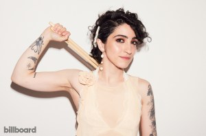 Emily Estefan photographed on March 6, 2024 at the YouTube Theater at Hollywood Park in Los Angeles, CA.