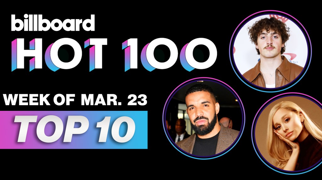 Countdown Of The Top 10 Of The Billboard Hot 100