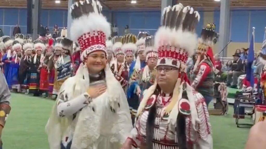 Lily Gladstone Honored With Standing Headdress From Blackfeet Reservation