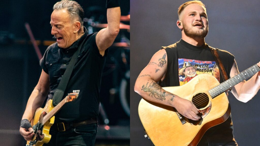 Bruce Springsteen Is Joined By Zach Bryan On Stage At