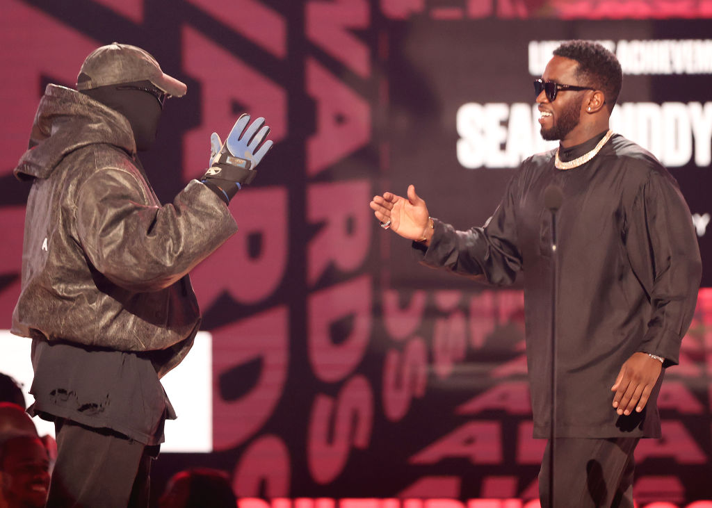 Diddy Pulls Up To Kanye West's 'rolling Loud' Set In