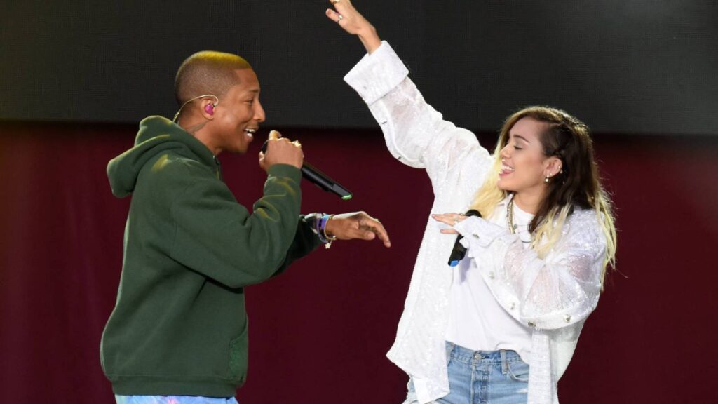 Miley Cyrus & Pharrell Reunite For First Time In A