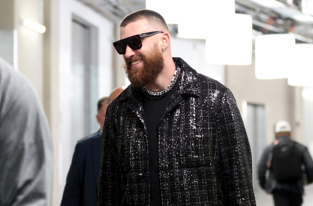 Travis Kelce And Barry Keoghan Meet At Justin Timberlake's Show