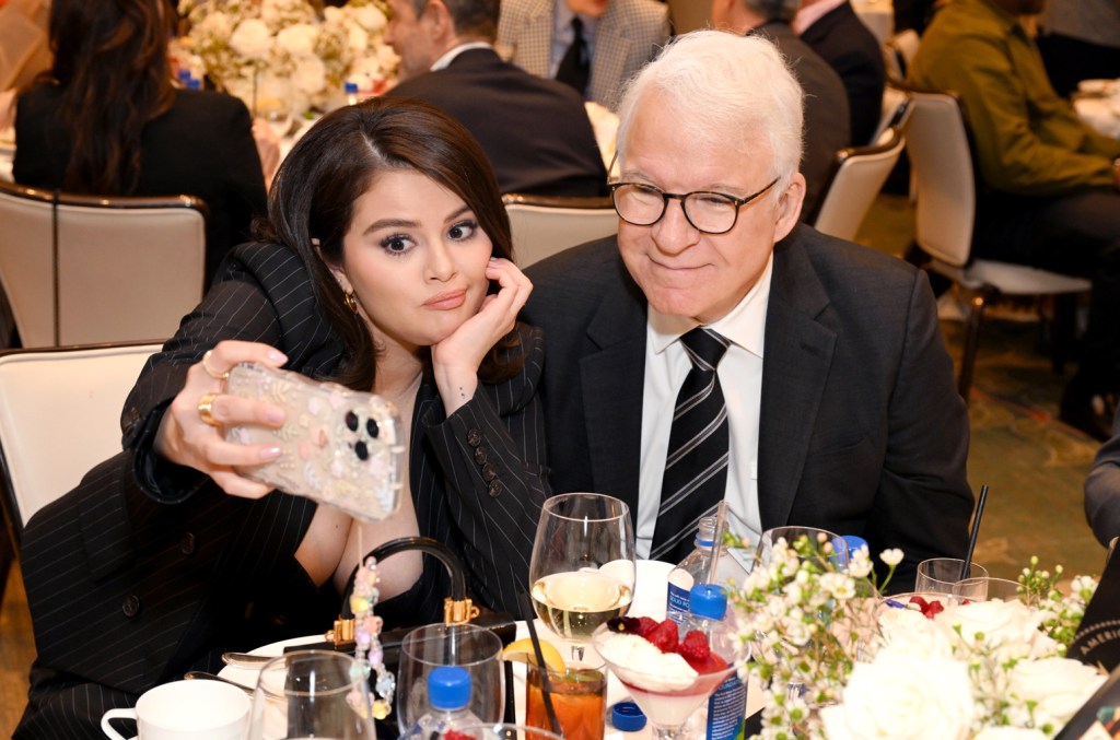 Watch Selena Gomez Get Moral Support From Steve Martin While