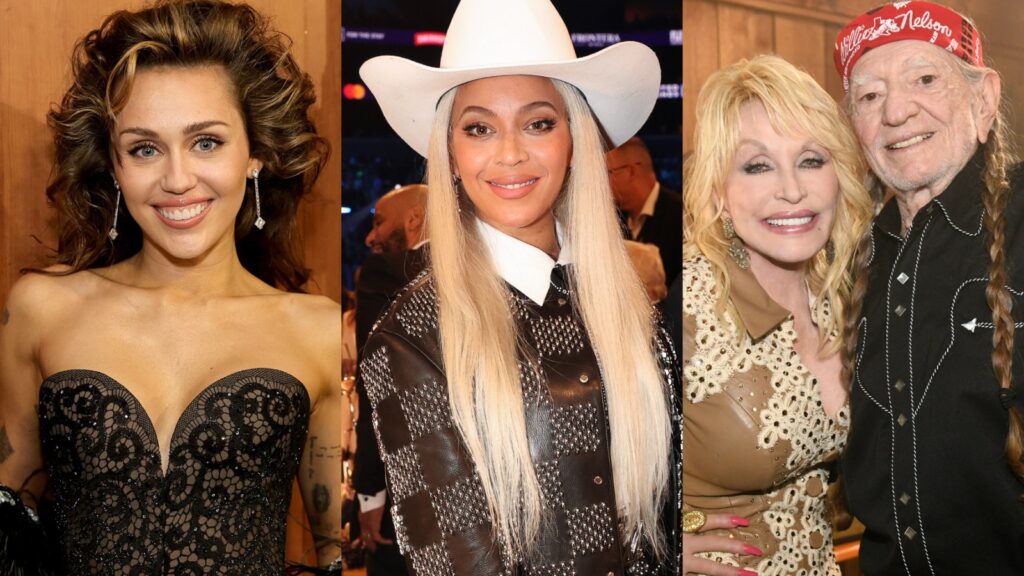 Willy! Dolly! Miley! Watch Beyoncé's Colleagues React To 'cowboy Carter'