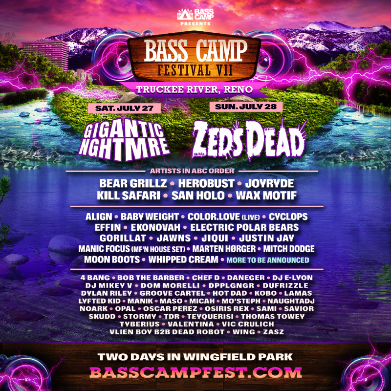 Zeds Dead & Gigantic Nghtmre To Headline Bass Camp Festival