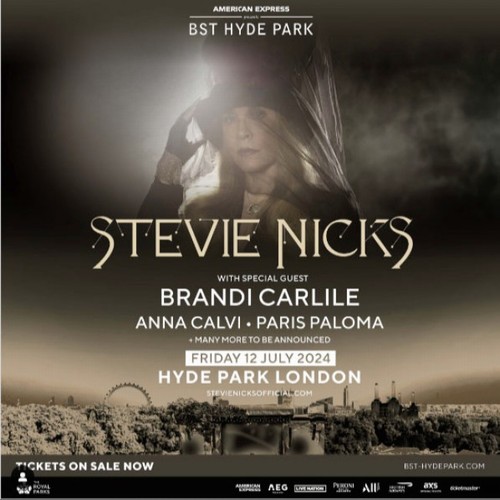 Stevie Nicks Confirms First Support Acts For Bst Hyde Park