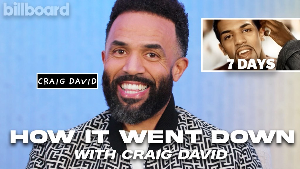 Craig David Shares How Iconic '7 Days' Song And Music