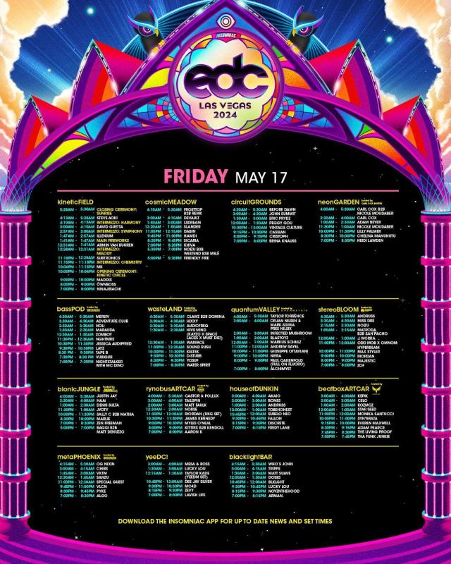 Here Are The Set Schedules For Edc Las Vegas 2024