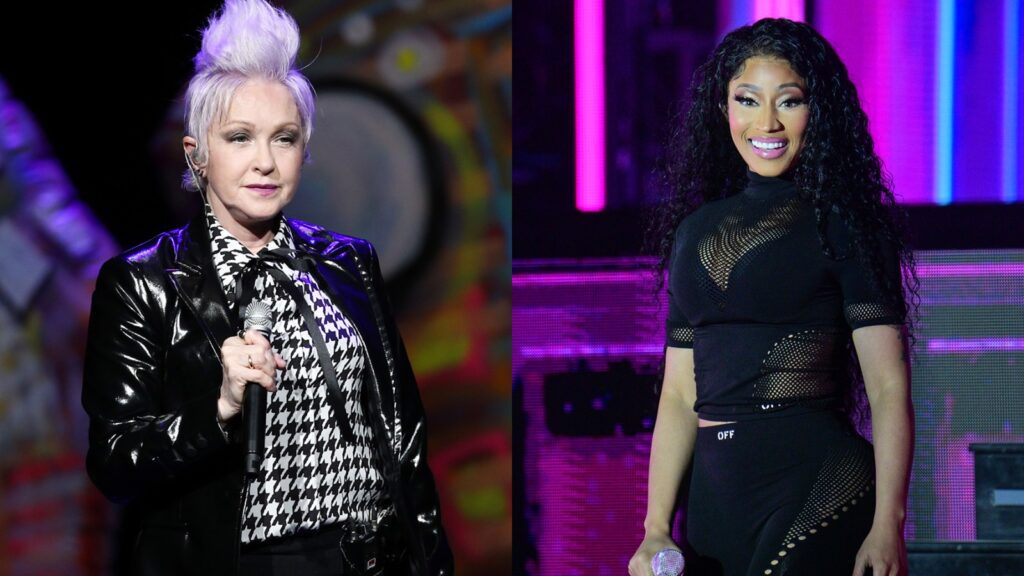 Nicki Minaj Brings Out Cyndi Lauper For ‘pink Friday Girls’