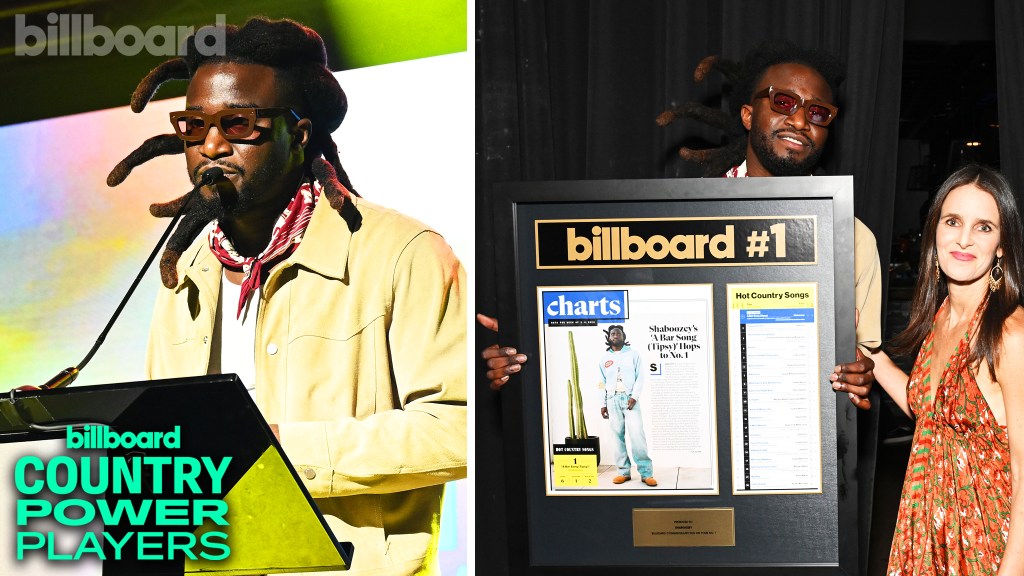 Shaboozey Accepts Billboard Hot Country Songs Chart Plaque For “a