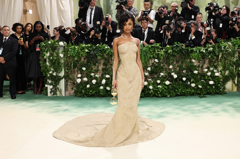 Tyla Ditches The Water For Sandy Gown At Met Gala