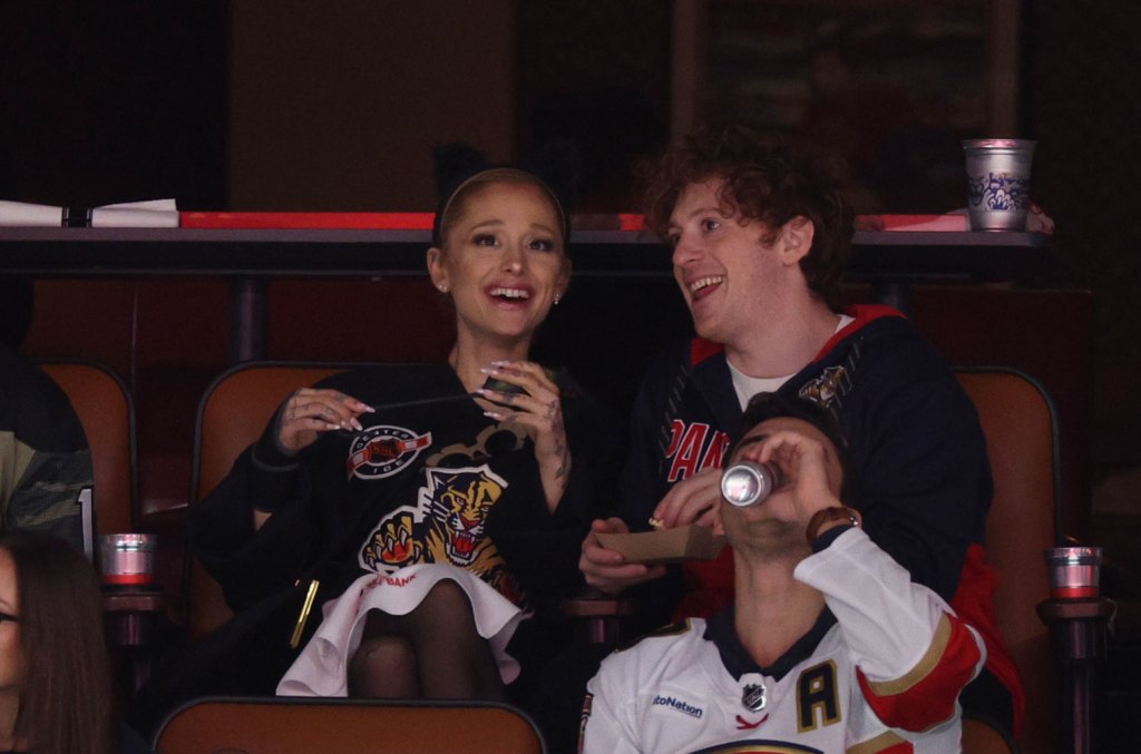 Ariana Grande And Ethan Slater Attend The Stanley Cup Final