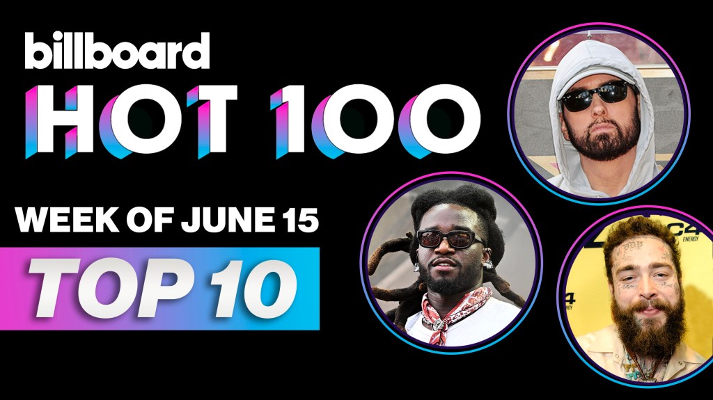 Billboard Hot 100 Top 10 Countdown For June 15, 2024