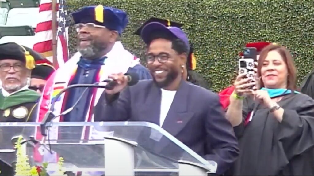 Kendrick Lamar Gives Surprise Speech At 2024 Compton College Graduation