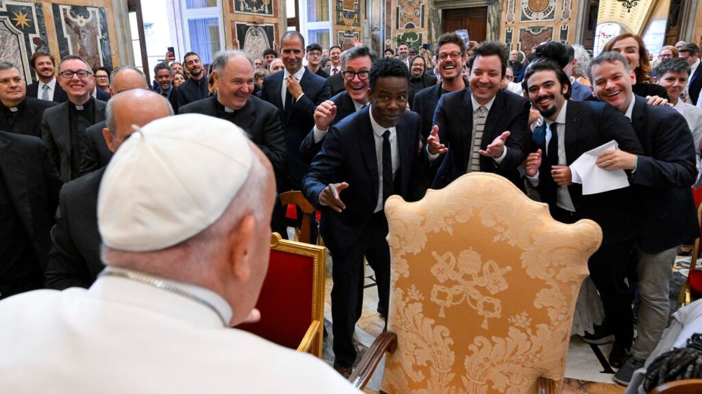 The Pope Hosts Chris Rock, Fallon, Colbert And 100 Other