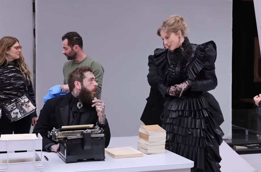 Watch Post Malone Freaks About How Typewriters Work In Taylor