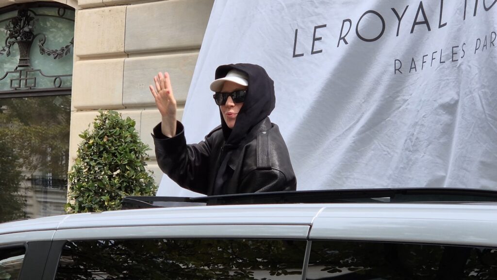 Lady Gaga Previews Her New Album To Fans Outside A