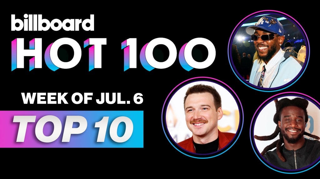 Countdown Of The Top 10 Of The Billboard Hot 100