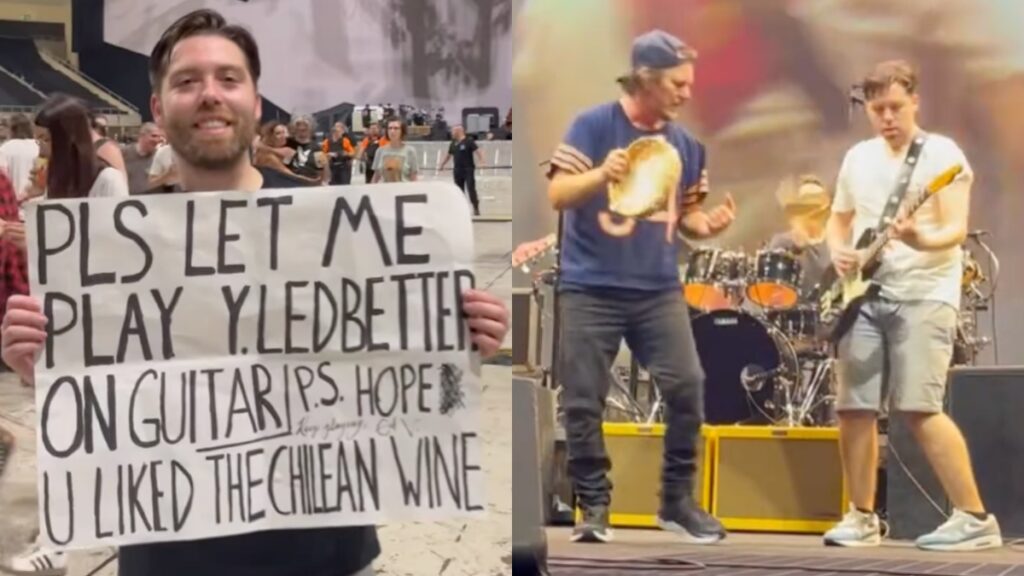 Pearl Jam Fan Travels 7,000 Miles, Bribes Eddie Vedder With