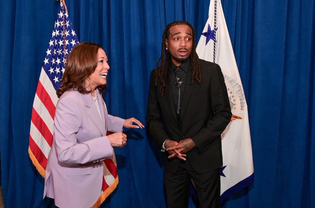 Quavo Supports Kamala Harris' Commitment To Gun Safety At Atlanta