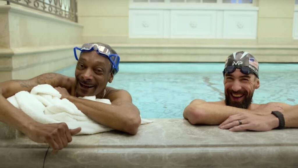 Snoop Dogg Shows Off His Lung Power To Michael Phelps