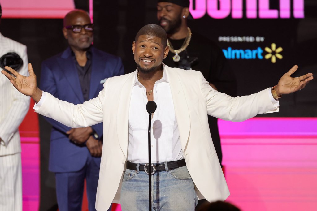 Usher Accepts Lifetime Achievement Award At 2024 Bet Awards, But