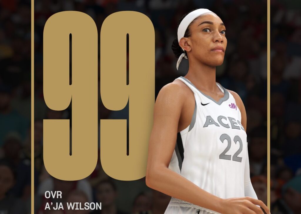 A'ja Wilson Has An Overall Rating Of 99 In 'nba