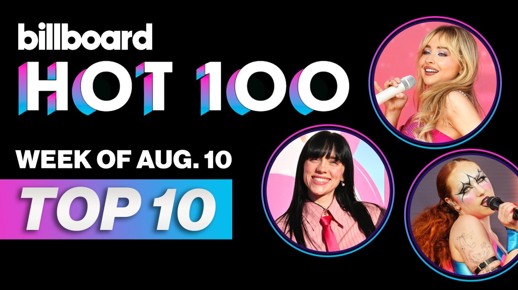 Billboard Hot 100 Top 10 Countdown For August 10, 2024