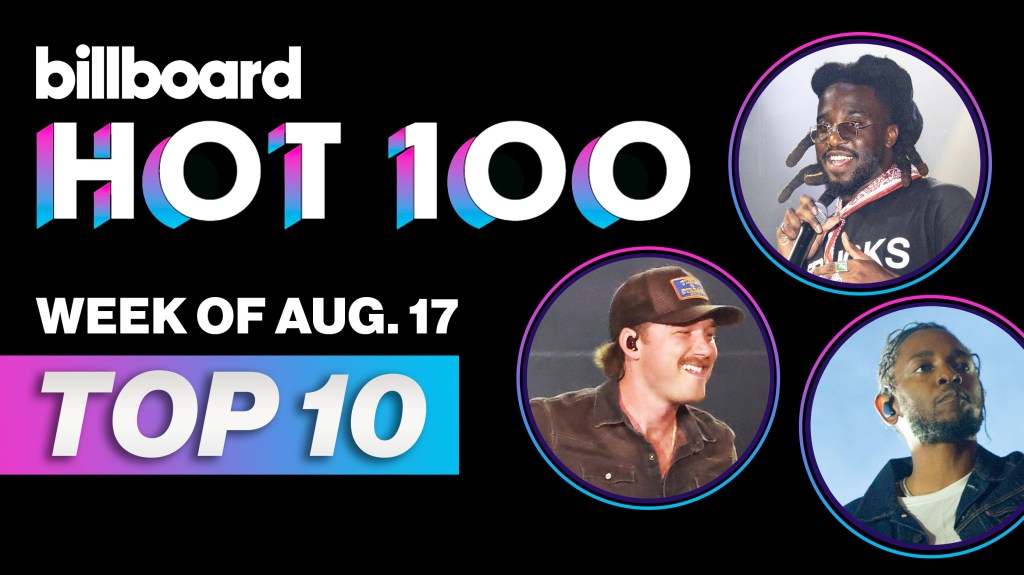 Billboard Hot 100 Top 10 Countdown For August 17, 2024