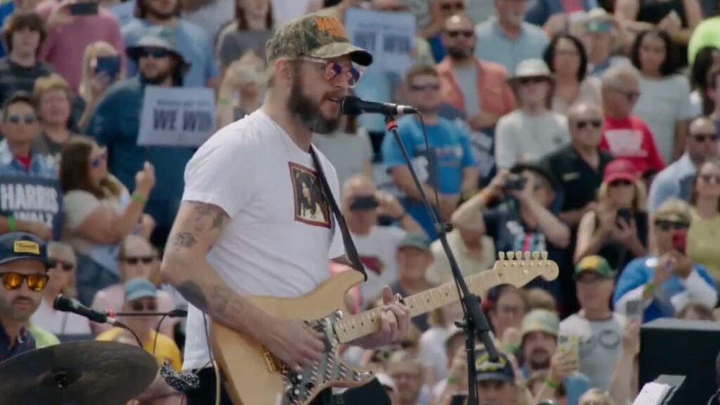 Bon Iver Performs At Kamala Harris Rally In Eau Claire,