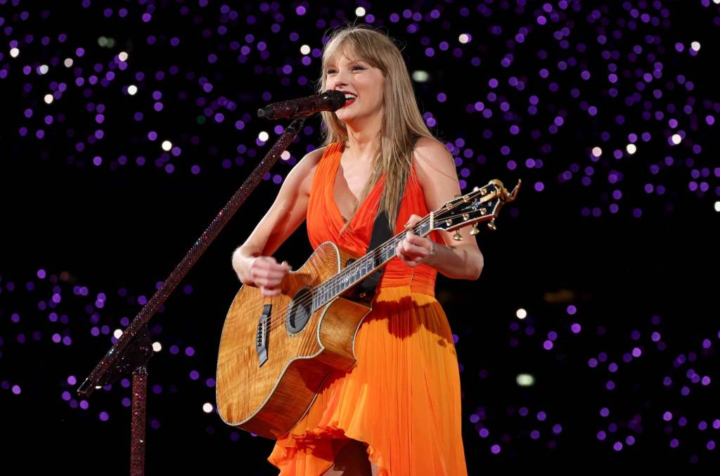 Wembley Stadium Gifts Taylor Swift Custom Guitar To Celebrate Eras