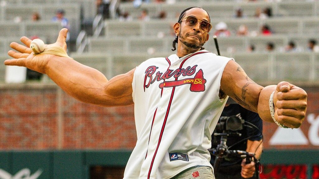 Get Back! Ludacris Brings Out Big Arms For First Pitch