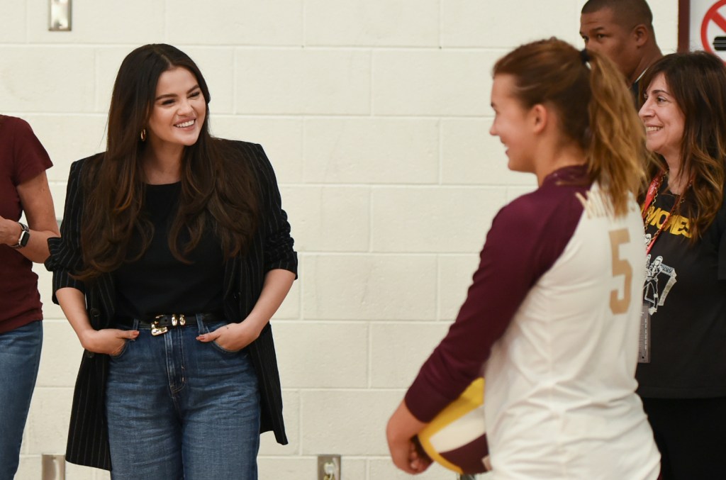 Selena Gomez Stuns High School Volleyball Team At Weekend Game