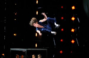 Benson Boone performs on stage during the 2024 MTV Video Music Awards at the UBS Arena on September 11, 2024 in Elmont, New York.