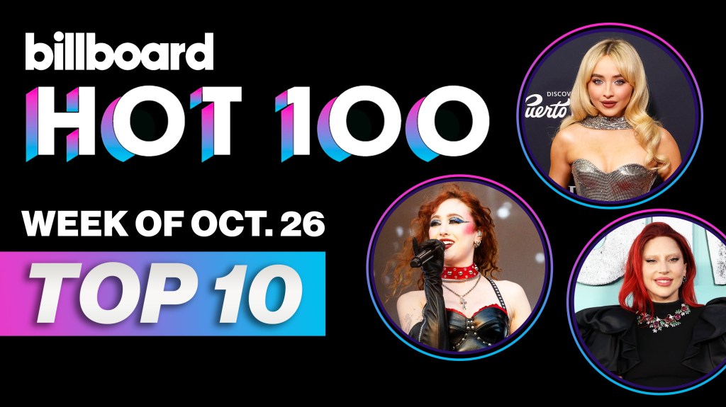 Countdown Of The Top 10 Of The Billboard Hot 100