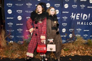 Aly Michalka and Aj Michalka attend Heidi Klum's 23rd Annual Halloween Party presented by Butterfinger, Mattel and Prime Video at The Venue on Music Row on October 31, 2024 in New York City.