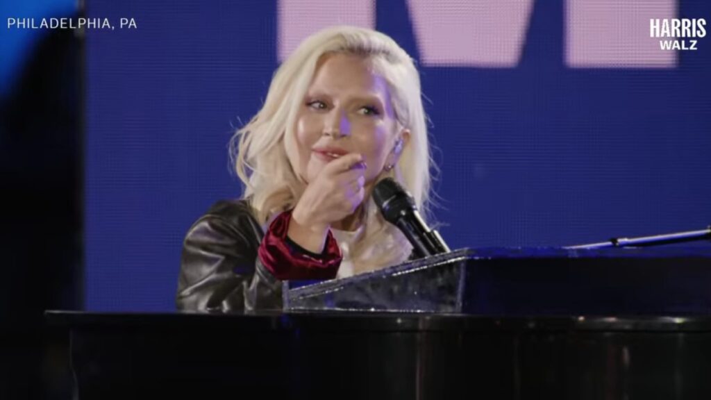 Lady Gaga Performs “god Bless Usa” At Kamala Harris' Election