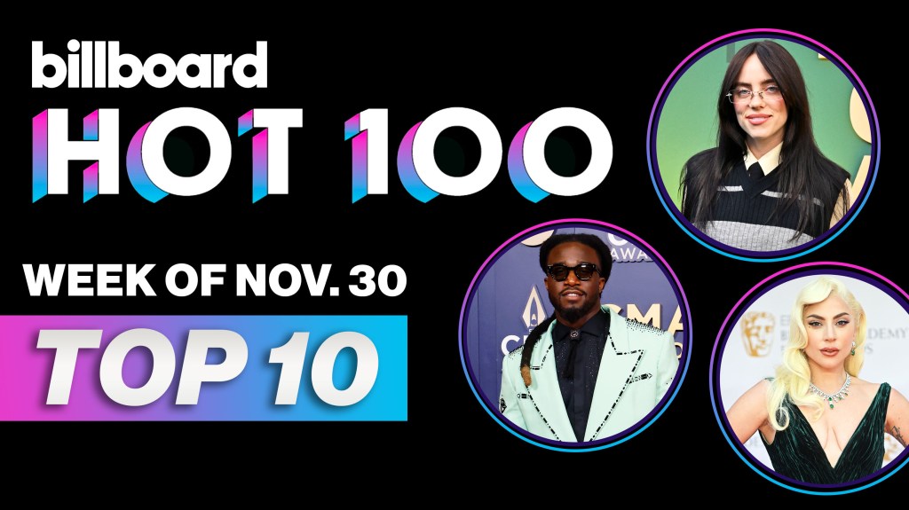 Billboard Hot 100 Top 10 Countdown For November 30, 2024