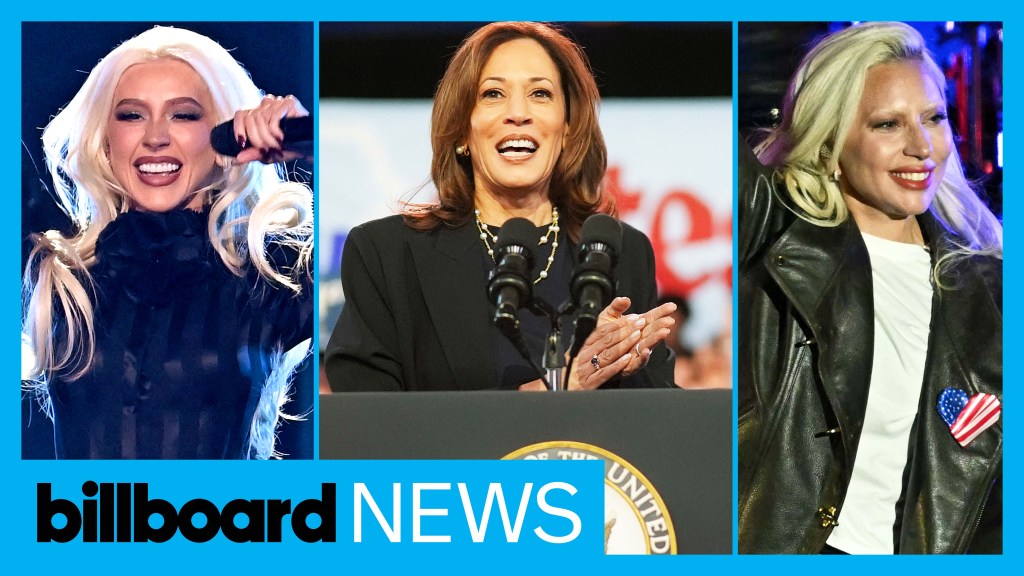 Christina Aguilera, Lady Gaga And More Appear For Kamala Harris