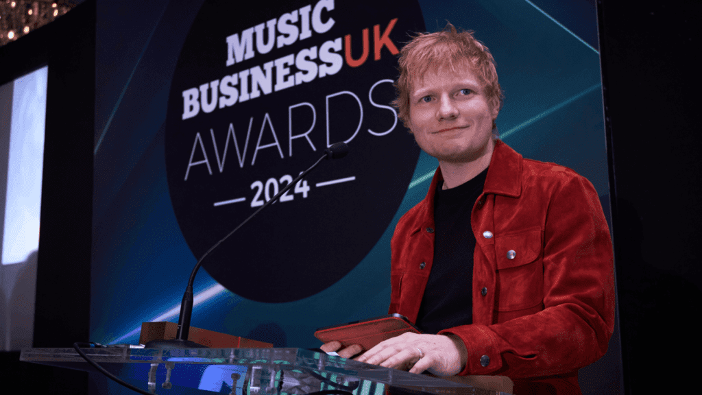 Ed Sheeran Honors Record Executive Max Lousada At Music Business